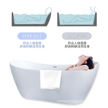 Factory sell separate bathtub acrylic classical  shower bathtub  easy using and relaxing indoor bathroom